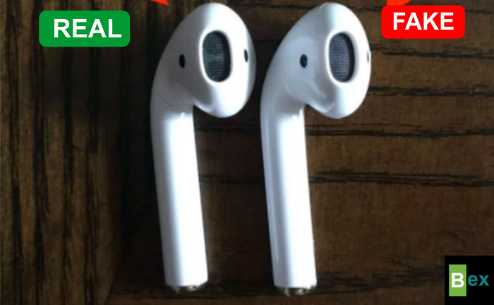 how to identify fake vs real airpod
