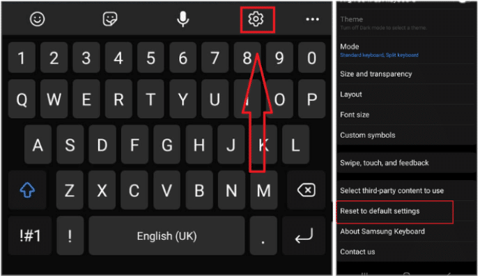 Samsung keyboard settings